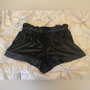 Black sparkle Victoria’s Secret pajama bottom shorts size large